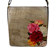 Flower Floral Bouquet Background Flap Messenger Bag (l)  by Nexatart