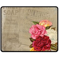 Flower Floral Bouquet Background Double Sided Fleece Blanket (medium)  by Nexatart