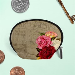 Flower Floral Bouquet Background Accessory Pouches (small)  by Nexatart