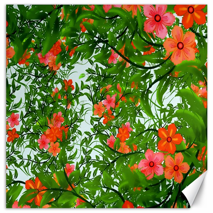 Flower Background Backdrop Pattern Canvas 20  x 20  