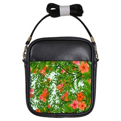 Flower Background Backdrop Pattern Girls Sling Bags by Nexatart