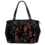 Floral Pattern Background Office Handbags Front