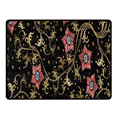 Floral Pattern Background Double Sided Fleece Blanket (small)  by Nexatart