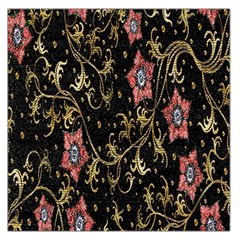 Floral Pattern Background Large Satin Scarf (square) by Nexatart