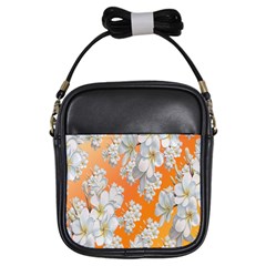 Flowers Background Backdrop Floral Girls Sling Bags by Nexatart