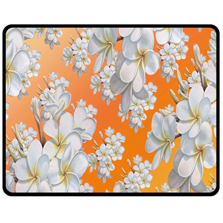 Flowers Background Backdrop Floral Fleece Blanket (Medium) 