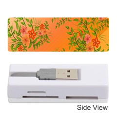 Flowers Background Backdrop Floral Memory Card Reader (stick)  by Nexatart