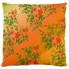 Flowers Background Backdrop Floral Standard Flano Cushion Case (two Sides)