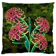 Flowers Abstract Decoration Standard Flano Cushion Case (two Sides) by Nexatart