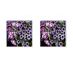 Flowers Blossom Bloom Plant Nature Cufflinks (square) by Nexatart