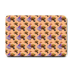 Flowers Girl Barrow Wheel Barrow Small Doormat  by Nexatart