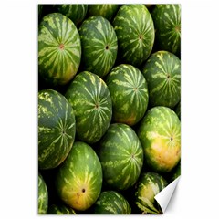 Food Summer Pattern Green Watermelon Canvas 20  X 30   by Nexatart