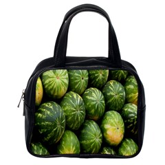 Food Summer Pattern Green Watermelon Classic Handbags (one Side)