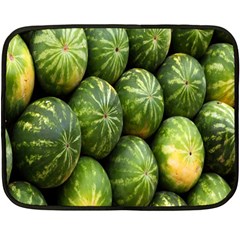 Food Summer Pattern Green Watermelon Fleece Blanket (mini)