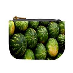 Food Summer Pattern Green Watermelon Mini Coin Purses by Nexatart