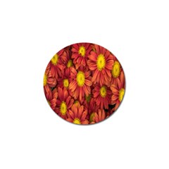 Flowers Nature Plants Autumn Affix Golf Ball Marker (4 Pack) by Nexatart