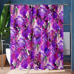 Flowers Abstract Digital Art Shower Curtain 60  X 72  (medium)  by Nexatart