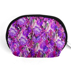 Flowers Abstract Digital Art Accessory Pouches (medium)  by Nexatart