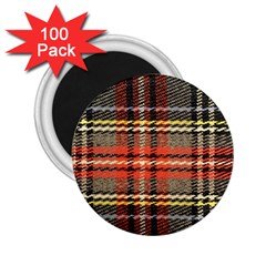 Fabric Texture Tartan Color 2.25  Magnets (100 pack) 