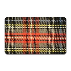 Fabric Texture Tartan Color Magnet (Rectangular)