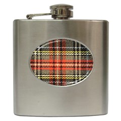 Fabric Texture Tartan Color Hip Flask (6 oz)