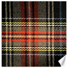 Fabric Texture Tartan Color Canvas 12  x 12  