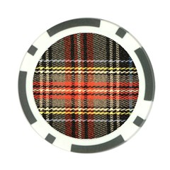 Fabric Texture Tartan Color Poker Chip Card Guard (10 pack)