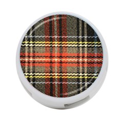 Fabric Texture Tartan Color 4-Port USB Hub (Two Sides) 