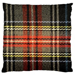 Fabric Texture Tartan Color Standard Flano Cushion Case (One Side)