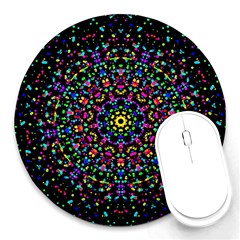 Fractal Texture Round Mousepads