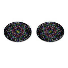 Fractal Texture Cufflinks (oval) by Nexatart