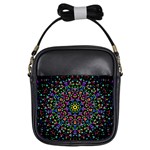 Fractal Texture Girls Sling Bags Front