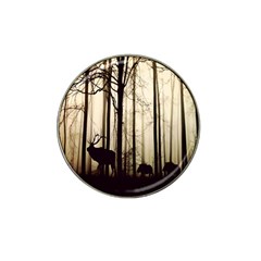 Forest Fog Hirsch Wild Boars Hat Clip Ball Marker (4 Pack) by Nexatart