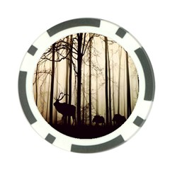 Forest Fog Hirsch Wild Boars Poker Chip Card Guard (10 Pack) by Nexatart