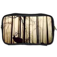 Forest Fog Hirsch Wild Boars Toiletries Bags by Nexatart