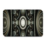 Fractal Beige Blue Abstract Plate Mats 18 x12  Plate Mat