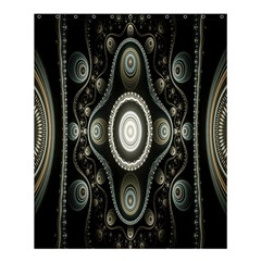 Fractal Beige Blue Abstract Shower Curtain 60  X 72  (medium)  by Nexatart