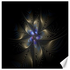 Fractal Blue Abstract Fractal Art Canvas 20  X 20   by Nexatart