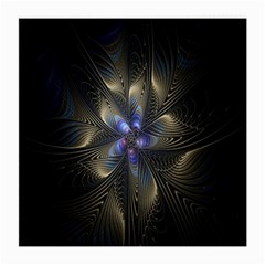 Fractal Blue Abstract Fractal Art Medium Glasses Cloth