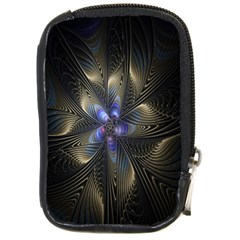 Fractal Blue Abstract Fractal Art Compact Camera Cases