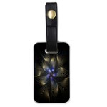 Fractal Blue Abstract Fractal Art Luggage Tags (One Side)  Front