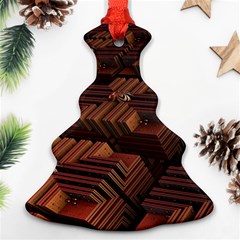 Fractal 3d Render Futuristic Christmas Tree Ornament (two Sides)