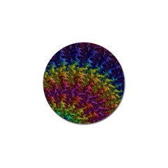 Fractal Art Design Colorful Golf Ball Marker (10 pack)