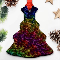 Fractal Art Design Colorful Christmas Tree Ornament (Two Sides)