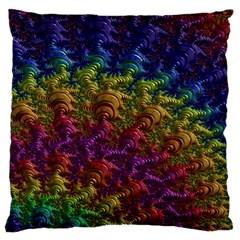 Fractal Art Design Colorful Large Cushion Case (One Side)