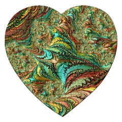 Fractal Artwork Pattern Digital Jigsaw Puzzle (heart) by Nexatart