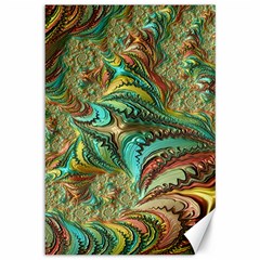 Fractal Artwork Pattern Digital Canvas 12  X 18  