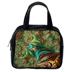 Fractal Artwork Pattern Digital Classic Handbags (one Side)