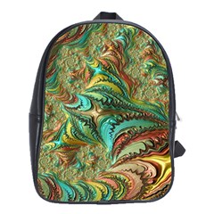 Fractal Artwork Pattern Digital School Bags(large)  by Nexatart