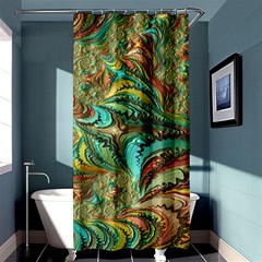 Fractal Artwork Pattern Digital Shower Curtain 36  X 72  (stall) 